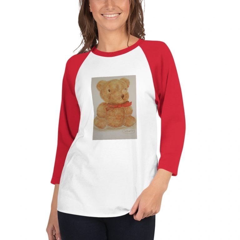 3/4 Sleeve Raglan Bear Shirt